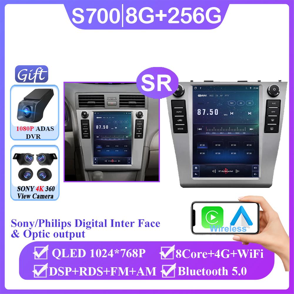 Android 14 9.7 Inch NO 2din Carplay Android Auto For Toyota Camry 6 XV 40 50 2006 - 2011 Car Radio Multimedia Player Navigation