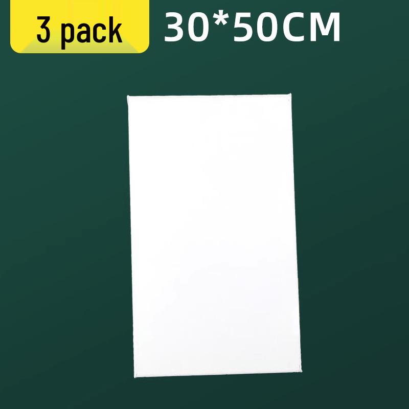 Long Strip Solid Wood Framed Canvas: Rectangle Acrylic Painting On Pure Cotton Linen