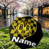 Custom Name Personalized Borussia Dortmund Print Umbrella, Auto Open Close, 8‑Rib Sturdy Frame, Commute Camping Hiking Use, Birthday Gift