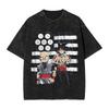Anime Dragon Ball Printed Tshirt Mens and Womens Washed Tshirt High Quality Vintage Cotton Tshirt Harajuku Tops