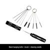 Airbrush Spray Gun Cleaning Kit: Includes Small Brush, Rinse Gun, Nozzle, and Four Ventilation Accessories for Auto Repair.