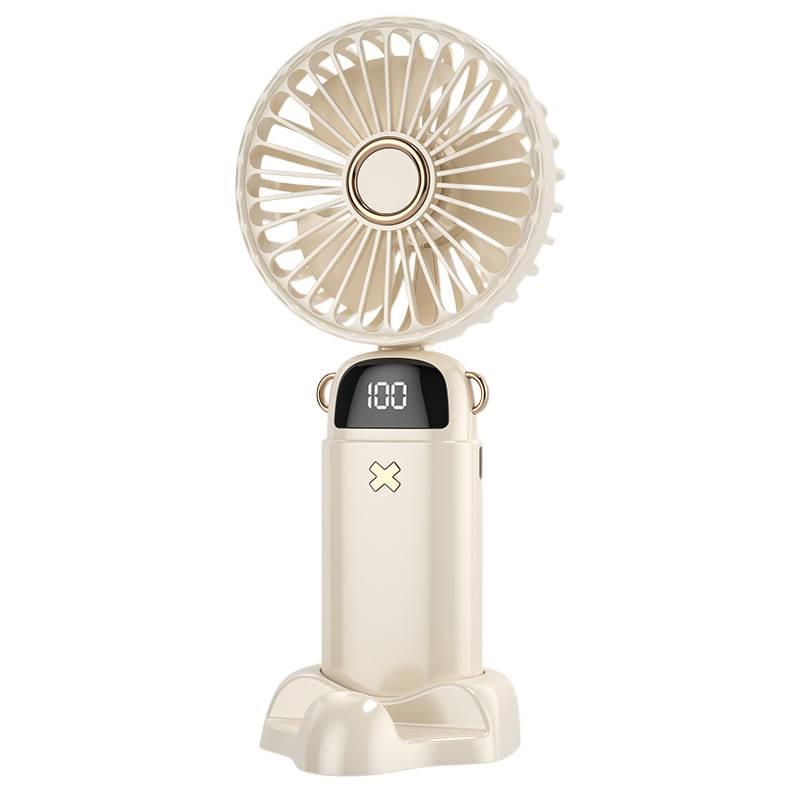 2025 Advanced Foldable Student Fan with Digital Display & Aromatherapy - Portable Handheld Mini Electric Fan