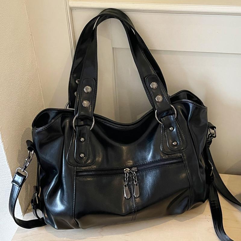 Fashion Faux Leather Handbag Women's Zipper Pockets Crossbody Bag Large Capacity Work Shopping and Meeting Friends Ladies' Holiday Gifts