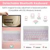 Custom Embossed Samsung Galaxy A9+ Tablet Case & Bluetooth Keyboard with Silent Mouse - Multilingual (French, German, Spanish)
