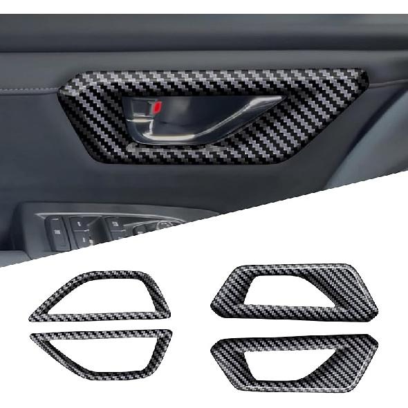 for 2025 Subaru Forester Gear Shift Panel Frame Cover, ABS Carbon Fiber Style Car Gear Shift Knob Cover Center Console Deco Cover Trim