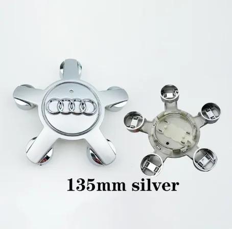 Audi Wheel Center Cap Hub Covers 4pcs/Set 60mm 61mm 68mm 69mm 135mm Car Styling Badge for A3 A4 A5 A6 A7 A8 S4 Auto Accessories