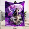 Gothic Style Blanket Warmthful Decor Perfect for Livingroom Seaside Picnics Four Seasons Multipurpose Modern Perfect Gift for Relatives and Friends