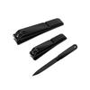 HongStars Luxury Carbon Steel Nail Clippers Portable Set with 4pcs Black Nail Clippers Manicure Set Includes Nail File