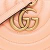 Gucci Marmont Series Double G Logo Zipper Closure Quilted Leather Camera Bag Women Shoulder Bag Pink 447632-AABZE-6707