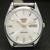 VINTAGE SEIKO 5 AUTOMATIC 6309A REFURBISHED JAPAN MENS SILVER WATCH a701721-5 R206c-a701721