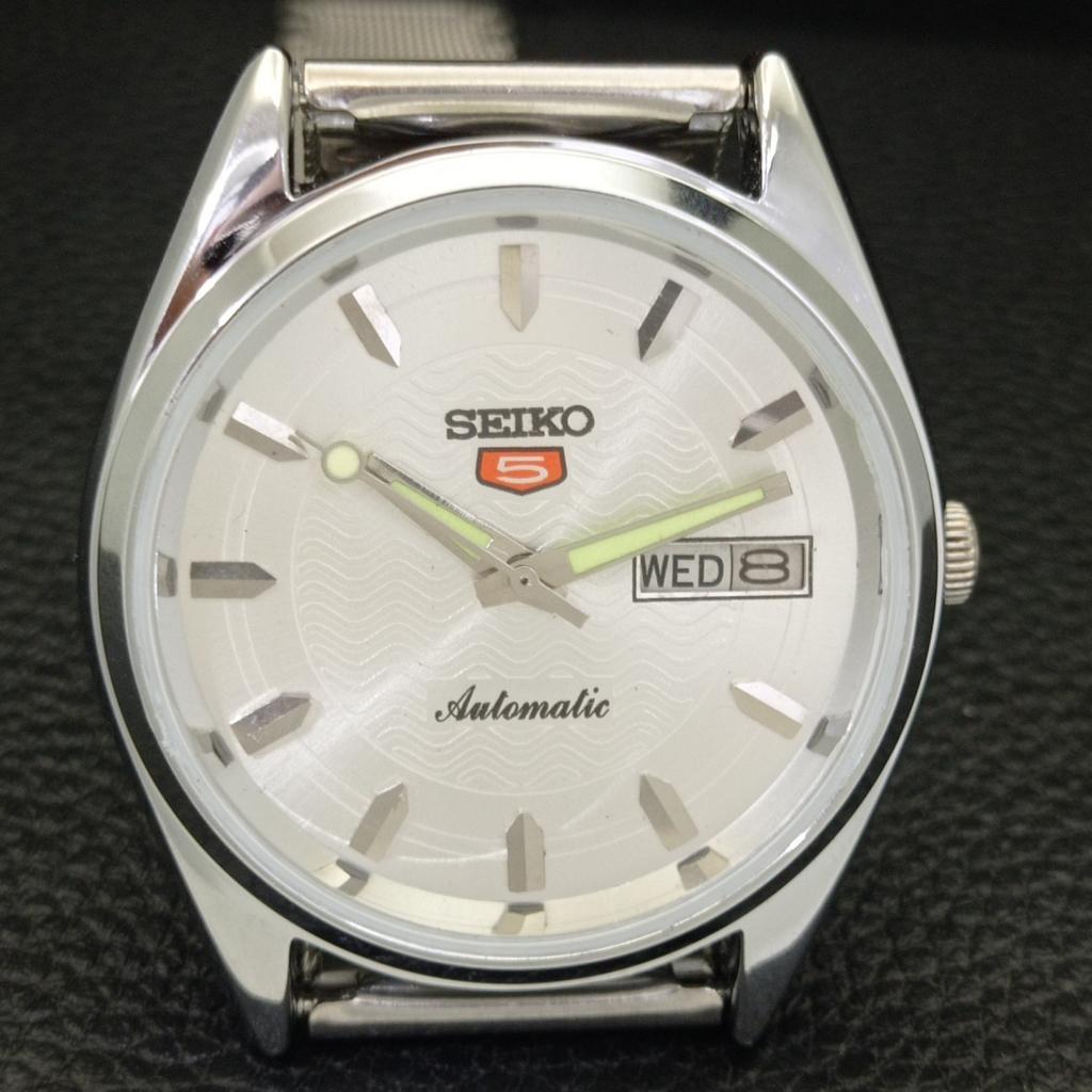 AUTOMATIC 6309A VINTAGE REFURBISHED SEIKO 5 JAPAN MENS SILVER WATCH a701722-5 R206c-a701722