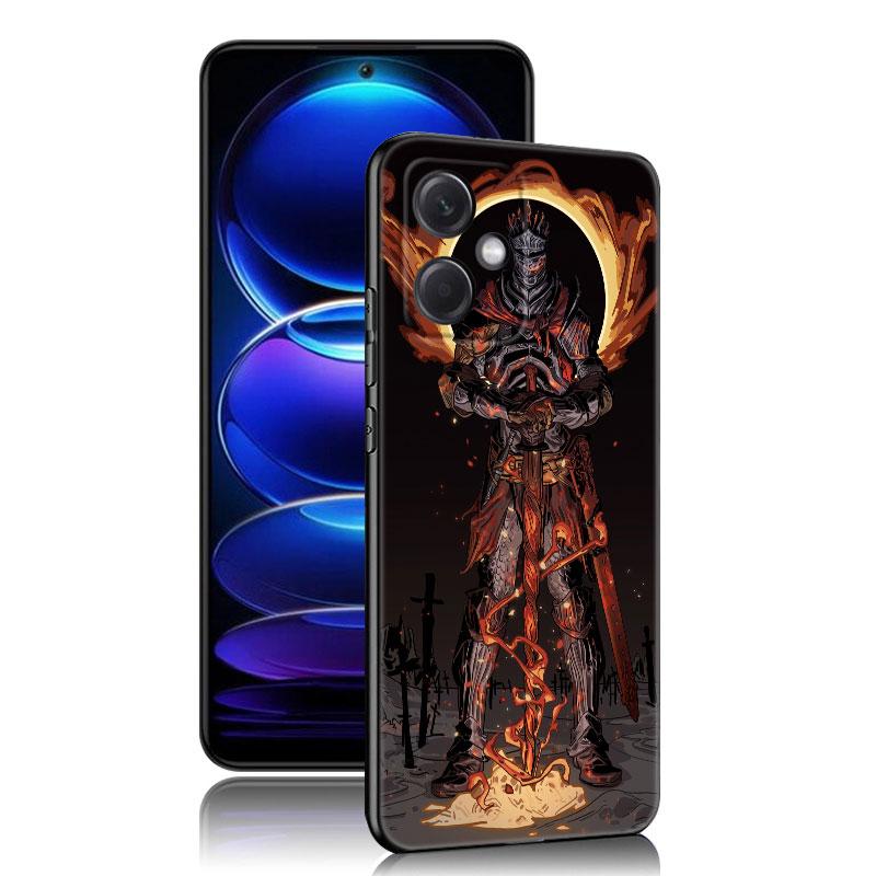 

Игровой черный силиконовый чехол для телефона Dark Souls для Xiaomi Redmi Note 10 11 11S 12 13 4G 8 9 11T Pro 5G Plus 8T 9S 10S 12S Redmi Note 10 4G