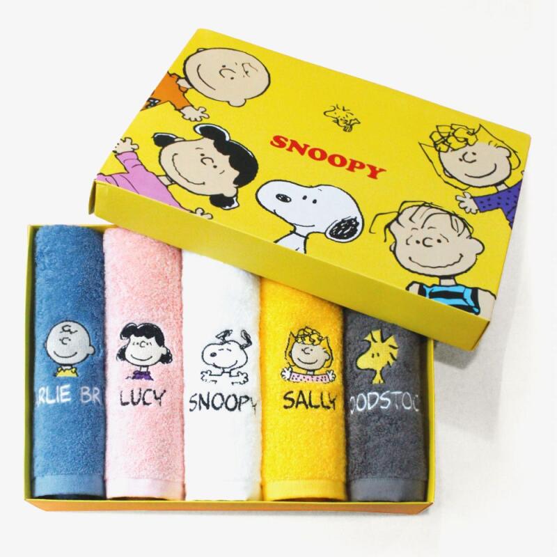 

Snoopy Peanuts Hotel Towel Set of 5 [WCC2CE4] Blue (Charlie Brown)