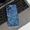 Abstract art line doodles  Phone Case For iPhone 17,16,15,14,13,12,11 Plus,Pro Max,XS,Soft Silicone Black Cover