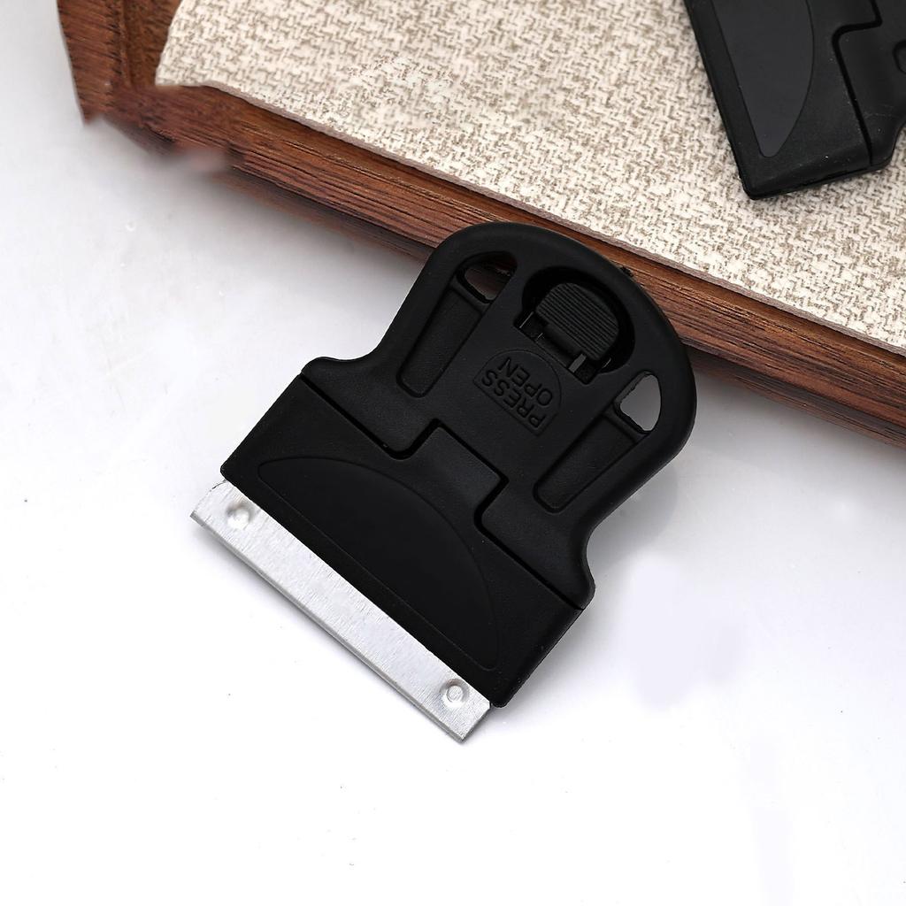 Professional Nail Scraper Tool with Plastic Handle and Stainless Steel Blade for Efficient Adhesive Removal On Glass