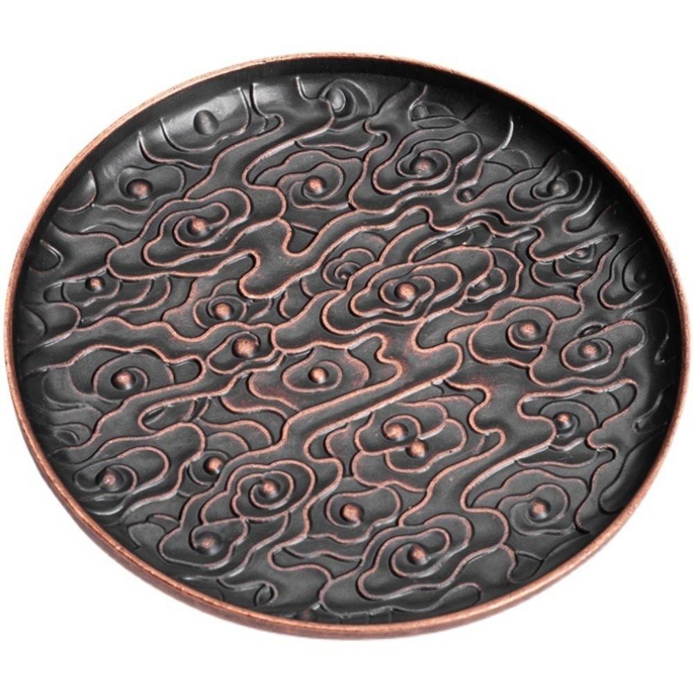 Round/Square Alloy Coaster Retro Cup Holder New Tea Tray  Tea Set Accessories