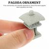 Sandstone Pagoda Mini Statue Stone Lantern Japanese Style Pagoda Lantern Yard Bonsai Decoration Asian Small Tank Decor