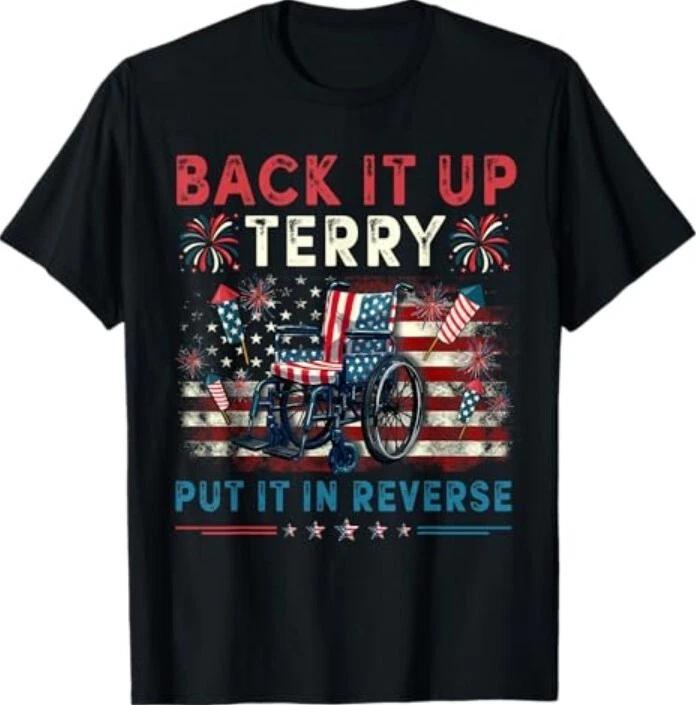 Back It Up Terry Put It In Reverse Fireworks 4th Of July Men T-Shirt M