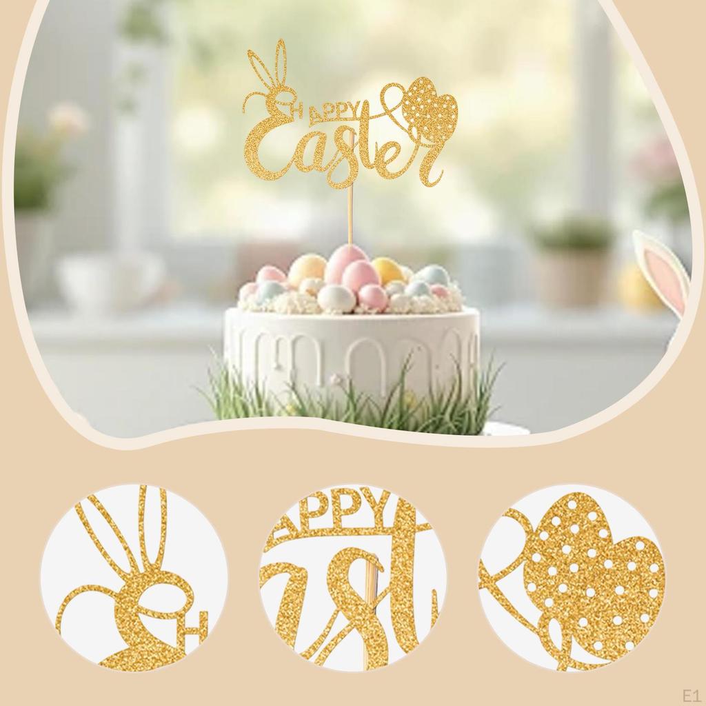 Cake Topper, Cupcake Picks, Decoration, Easter Party Supplies for Weddings