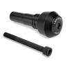 LEDISHUN Aluminum Muffler Slider Exhaust Pipe Slider Applicable to Honda Rebel 250 Rebel 500 CBR400R NC47 NC56 CB400X CB400F CBR500R CB500F CB500X