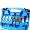 Car Fuel Injector Cleaner Set Multifunction Wire Brush Adapter Oil Nozzle Clean Set for Universal Vehicle Truck Injector Seats