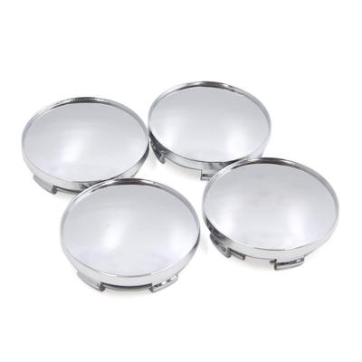 Uxcell Wheel Center Caps, 58.5mm Outer Diameter, Silver Tone, 5 Clips, Covers, Pack of 4