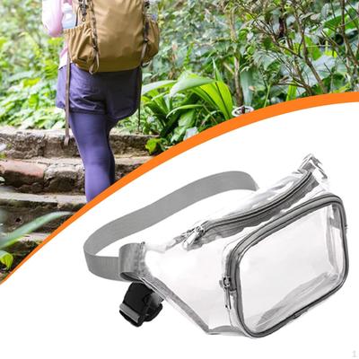 Clear Fanny Pack Belt Bag for Running Stadium Events Sports Games