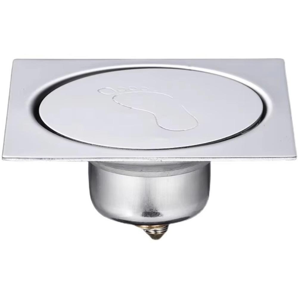 Pop Up Bounce Press-Type Floor Drain Metal Sewer Floor Strainer Useful Shower Foot Floor Drain