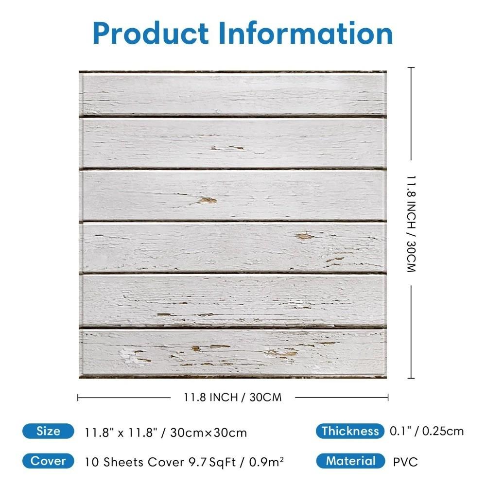 12PCS 2D Print Wall Decal Self Adhesive Cover Sheet Multi Pattern Tile Sticker  Cabinet Refit