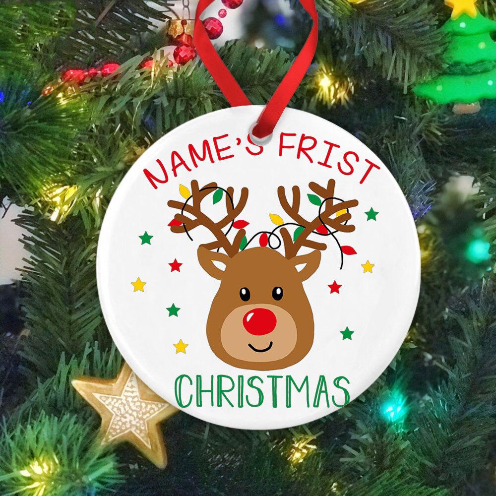 Custom Name Baby Ornament Personalized Infant Keepsake Gift Xmas Party Decrto Decoration Photo Prop Baby Photography Accessories