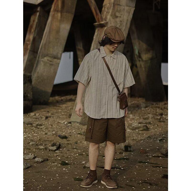 Sommerklær Herre Retro Casual Skjorte Student Løs Nisjedesign Morsom Ny Herretopp For Utendørsbruk