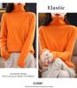 Women's Cowl Neck Wool Sweater: Slimming Autumn/Winter Cashmere Knit Base Layer, Long Sleeve.