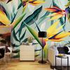 Tropical Landscape Wallpaper 3d Stereo Pastoral Color Leaves Photo Mural Bedroom Theme Hotel Restaurant Wallpaper