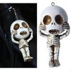 Skeleton Head Keyring - Miniature Collectibles Hand Made Resin Key Organizer Perfect for Gifts and