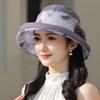 New Summer Women's Outdoor Fashion Sun Hat Elegant Versatile Sunscreen Thin Big Eaves Bucket Hat Basin Hat