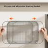 Expandable Stainless Steel Sink Dish Rack Foldable Drainer Basket Rustproof Kitchen Storage Solution