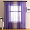 Colorful Semisheer Modern Privacy Romantic Curtains Light Filtering Window Scarf For Living Room Bedroom Study Room Decor