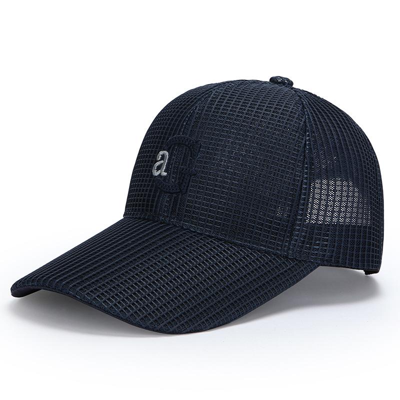 Men's Hat Outdoor Long Brim Mesh Hat Sunscreen Sun Hat Summer Breathable Baseball Cap