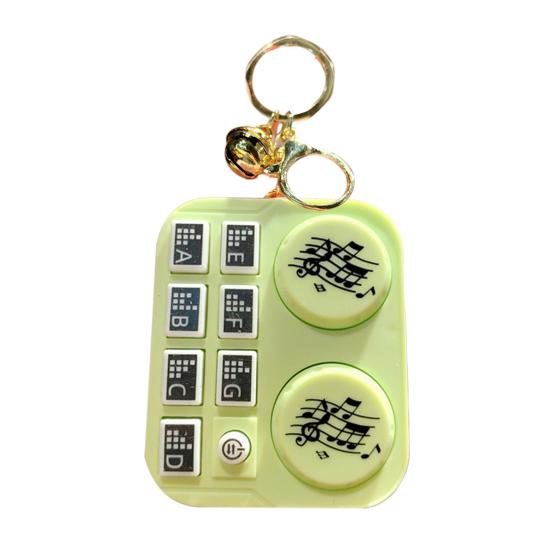 Mini DJ Kontrol Cihazı Müzikli Işıklı Oyun Konsolu Taşınabilir Seyahat Pille Çalışan Çocuklar Gençler Yetişkinler Eğitici DJ'lik Oyun Makinesi Anahtarlık Oyuncak