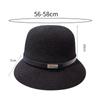 Womens Ladies Summer Straw Fisherman's Hat Sun Hat Adjustable Visor Hat