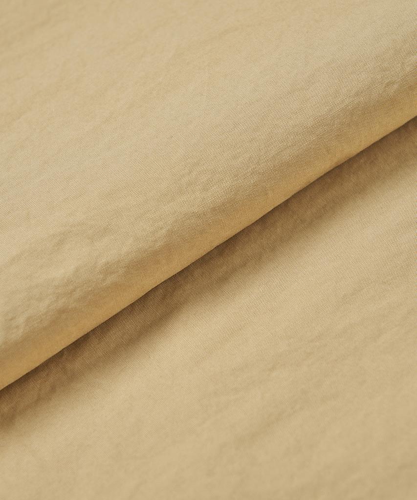 Cotton Bell Pleated Skirt Dress - Beige