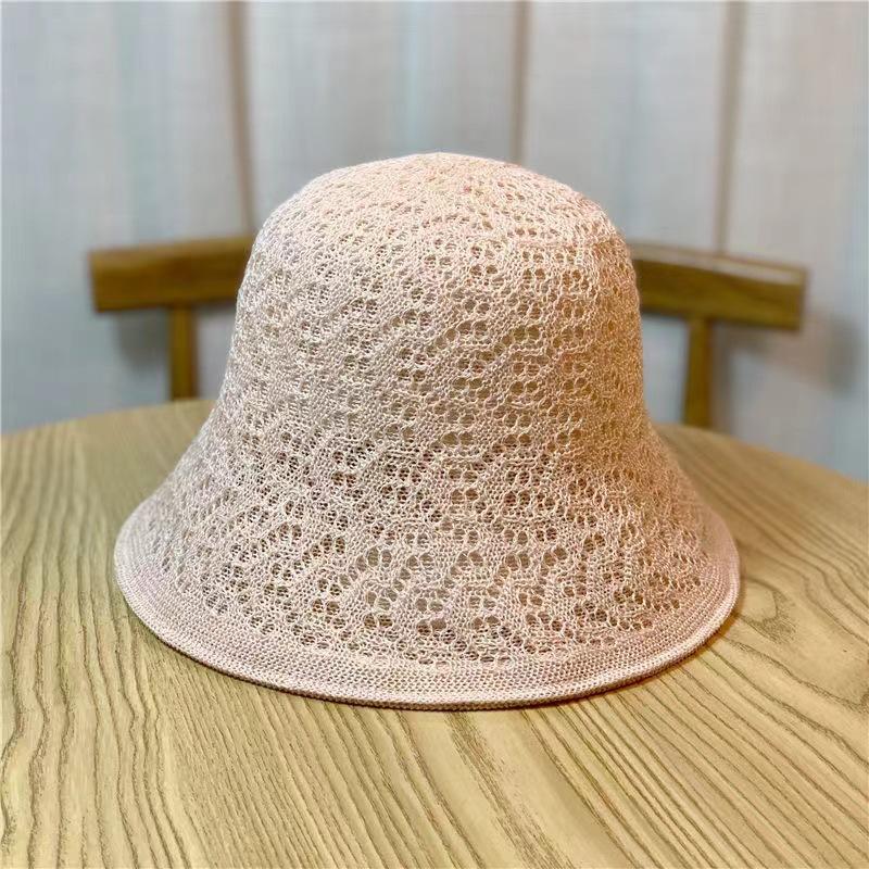 New Sunscreen Visor Hat Women's Summer Hollow Breathable Sun Hat Japanese Sweet Small Brim Show Face Small Straw Hat Wholesale