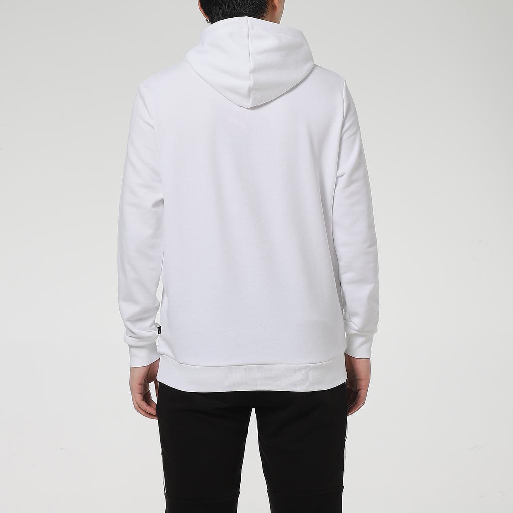Puma Sports Casual Colorblock Logo Print Hooded Knit Sweatshirt Men Tops White 588667-02
