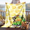 Warme Flanelldecke Pflanzen vs. Zombies Muster, Leichte Bequeme Decke für Bett Sofa