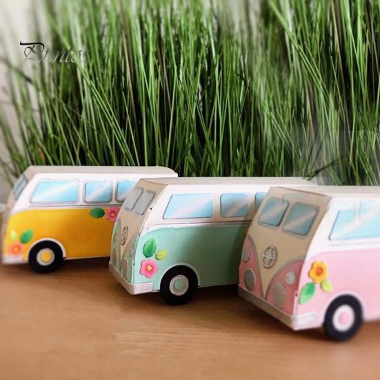 Bus Balloons Metal Cutting Die DIY Scrapbook Paper Cards Photo Stencil Mold