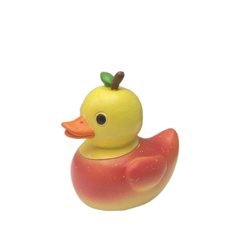 New Cute Fruit Duck Creative Resin Craft Piece