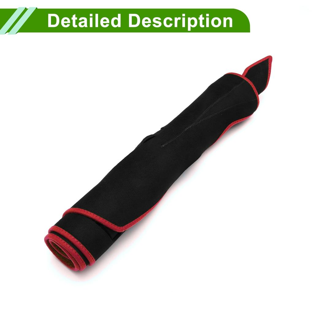 HOPESPANNER Dashboard Mat for Nissan Juke FY15 Series 2010 Dashboard Protective Car Dash Mat Suede Reduces Interior Custom Heat Black with Red Drive