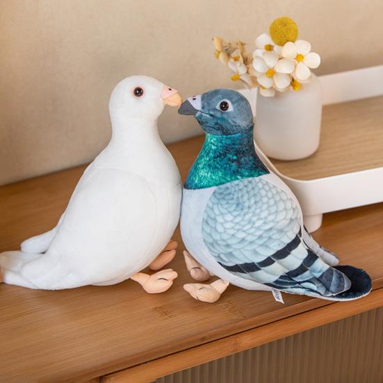 Cute Pigeon Plush Toy Soft Simulated Design Children Gift Photo Props Versatile PP Cotton Doll for Kids