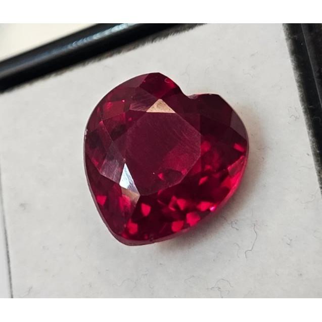 Certified Red Color Mozambique Ruby Heart Cut 10 Ct Fabulous Loose Gemstone