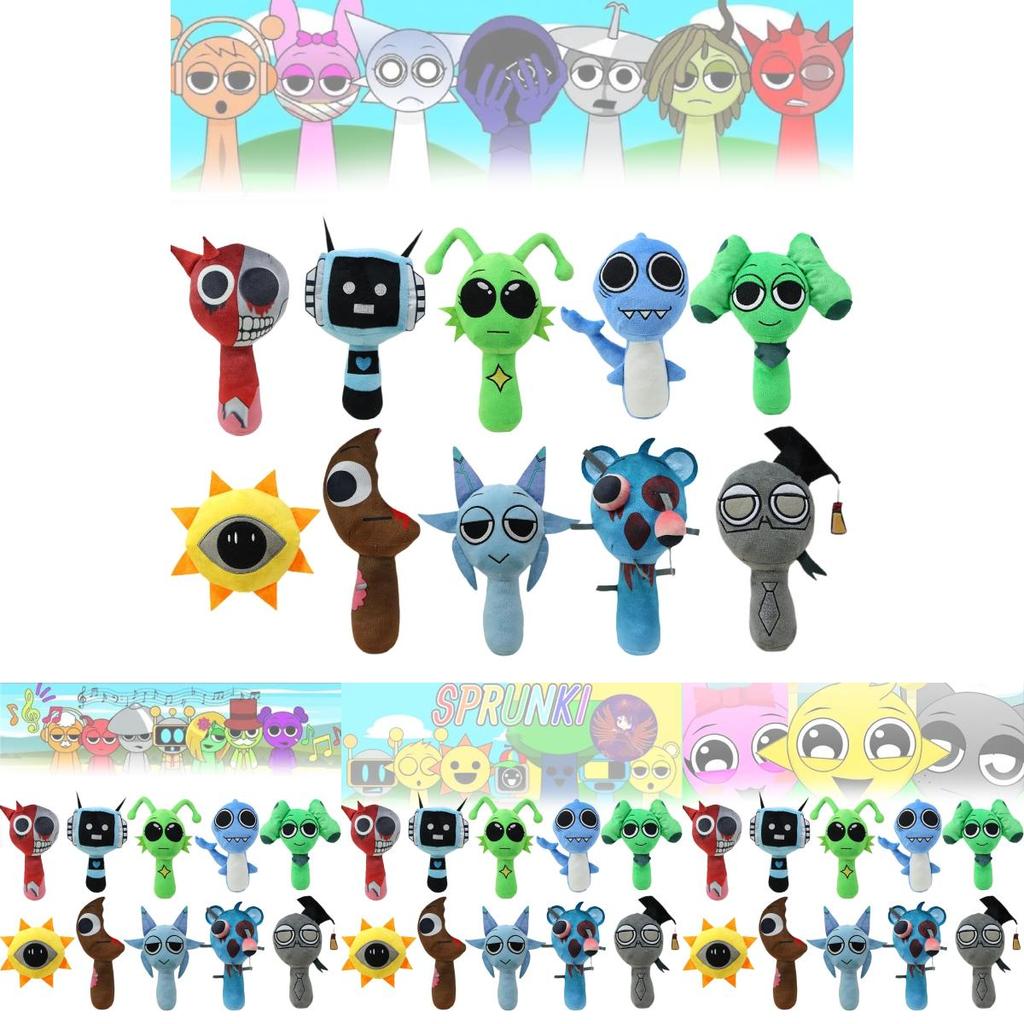 Sprunki Plüsch Incredibox Rhythmusbox Puppe Entzückendes Weiches Stofftier für Kinder